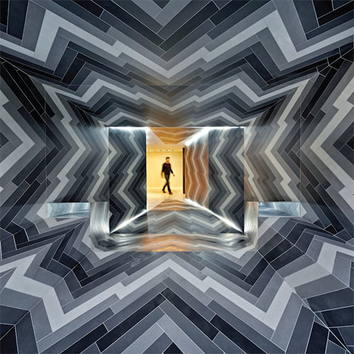 Pulsate: A Dizzying Tile Installation by Lily Jencks and Nathanael Dorent