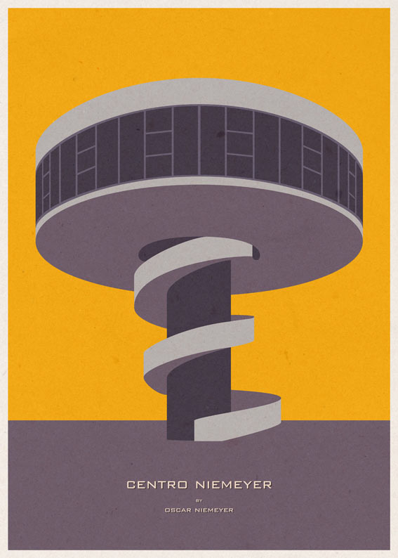 Iconic Architecture Poster Series by André Chiote