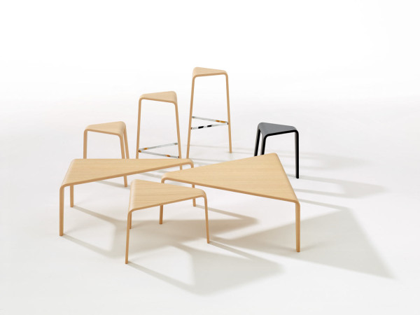 Ply stools and tables by Lievore Altherr Molina
