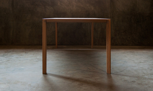 minimalist french oak table