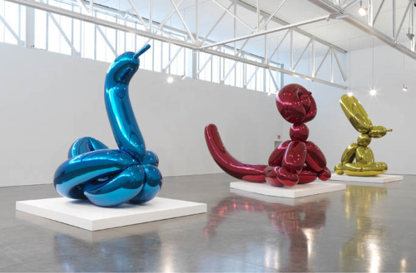 "JEFF KOONS: New Paintings and Sculpture" at Gagosian Gallery. Installation view. © Jeff Koons. Courtesy Gagosian Gallery. Photograph by Robert McKeever.