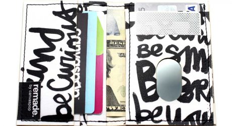 Discarded Canvas Waste Becomes Wallets: Remade by CanvasPop