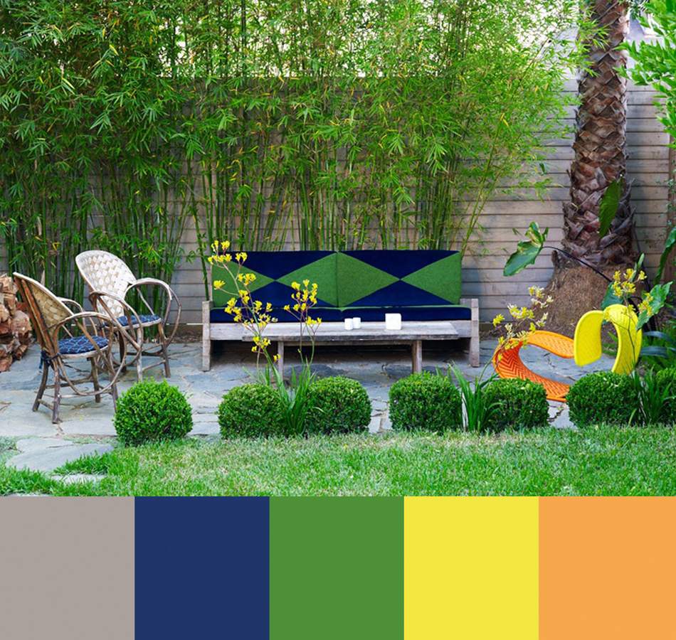 A Trio of Colorful Outdoor Spaces