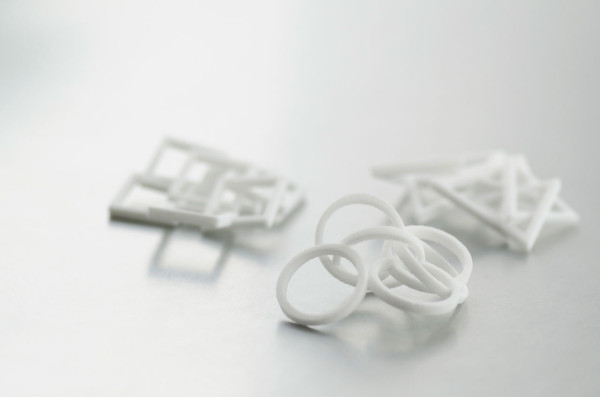 Platonix Type II pendants 3D printed in nylon