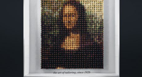 Mona Lisa Made from 1,292 Spools of Thread