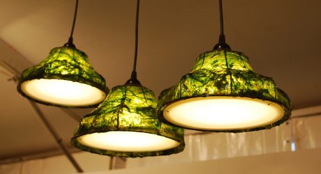 Lamps Made of Seaweed by Nir Meiri