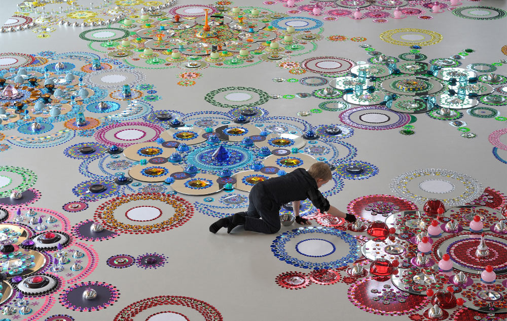 Landscape Floor Installations by Suzan Drummen