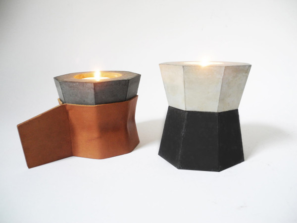 stacking-candles-concrete-leather