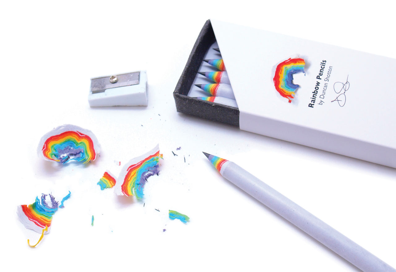 Rainbow Pencils by Duncan Shotton