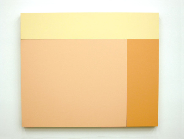 C3 (Cream, Bisque, Apricot), 2013, Acrylic house paint on panels