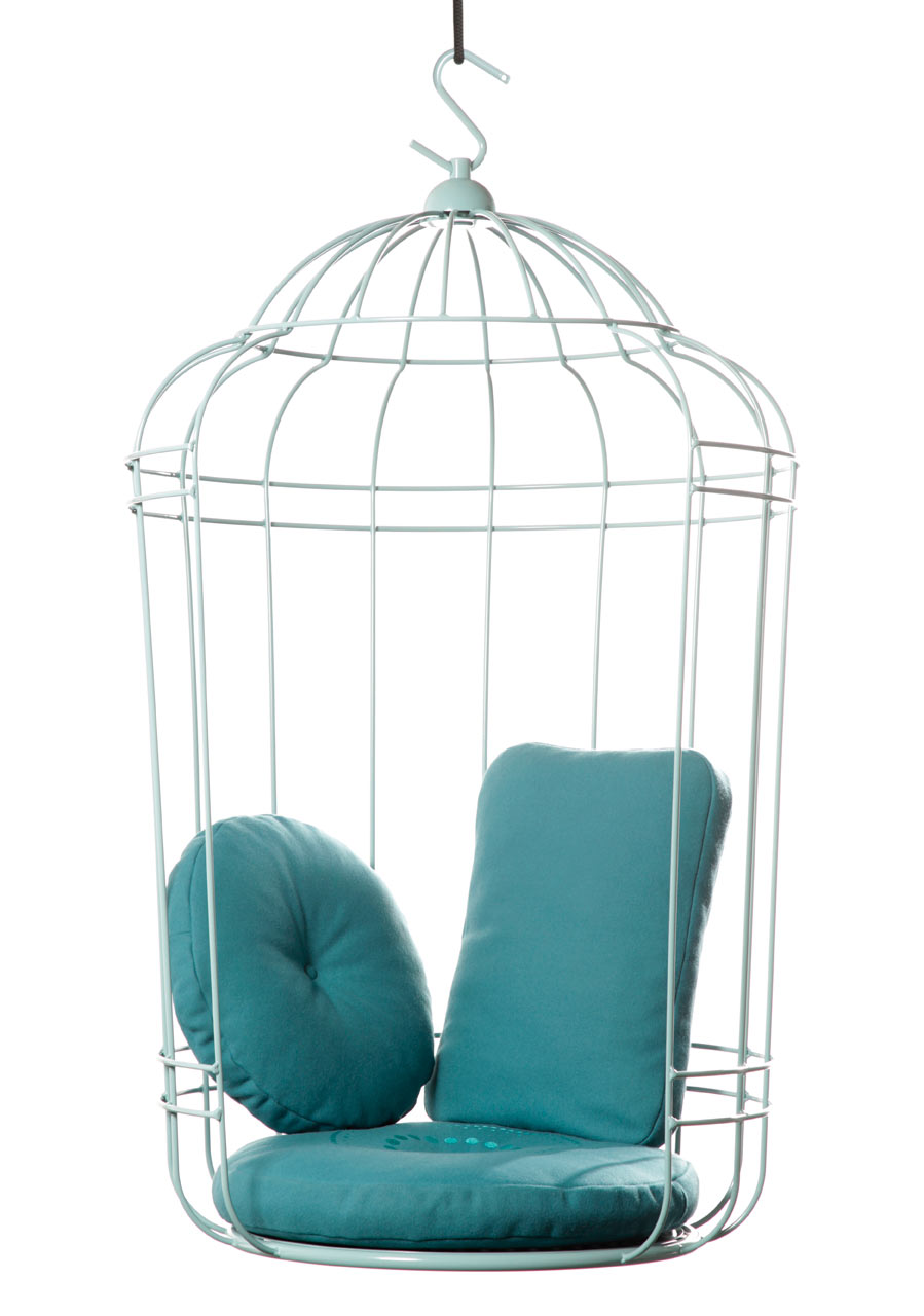 A Bird Cage-Like Swing by Ontwerpduo