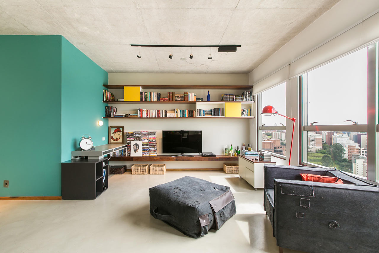 An Open Apartment in Brazil Full of Raw Materials