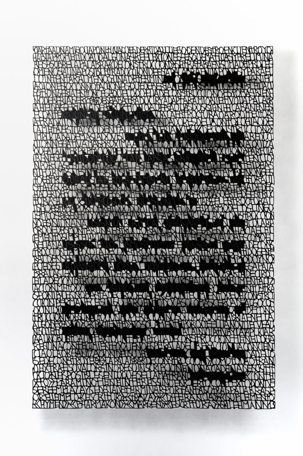 Correspondence, cut paper, 2013