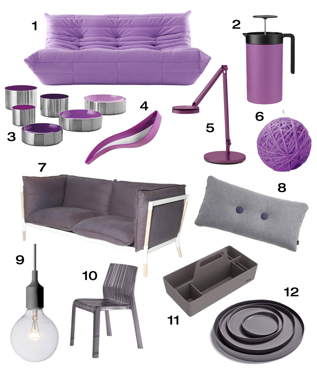 Color(s) of the Year in 12 Home Furnishings