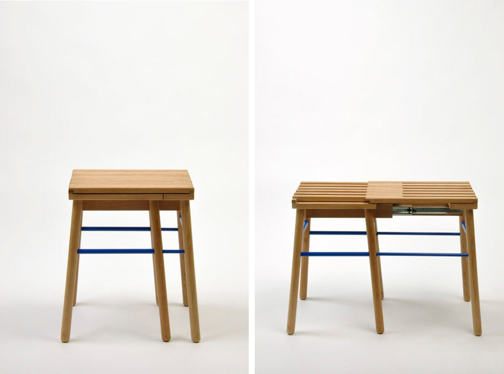 A Stool That Expands to Seat Two