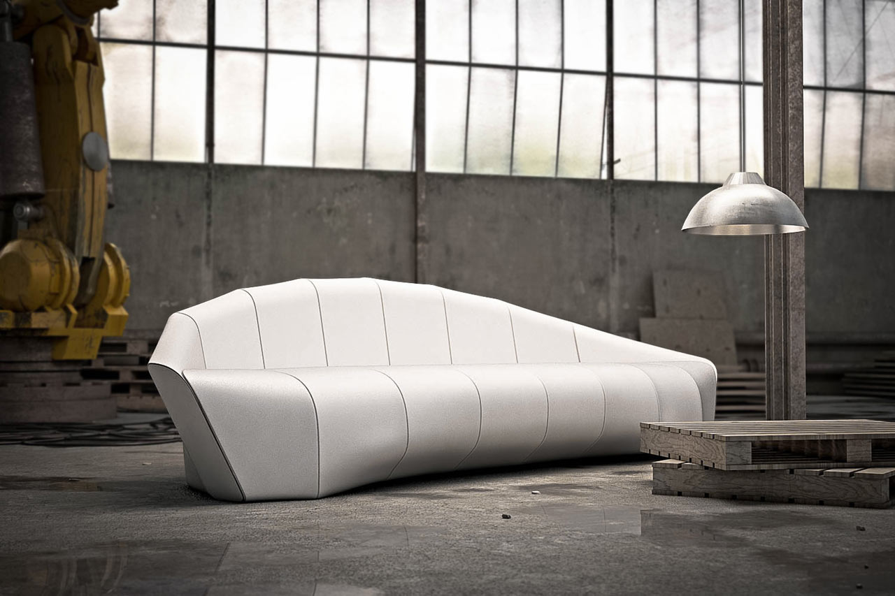 A Sofa Modeled After Ferdinand von Zeppelin's Airship
