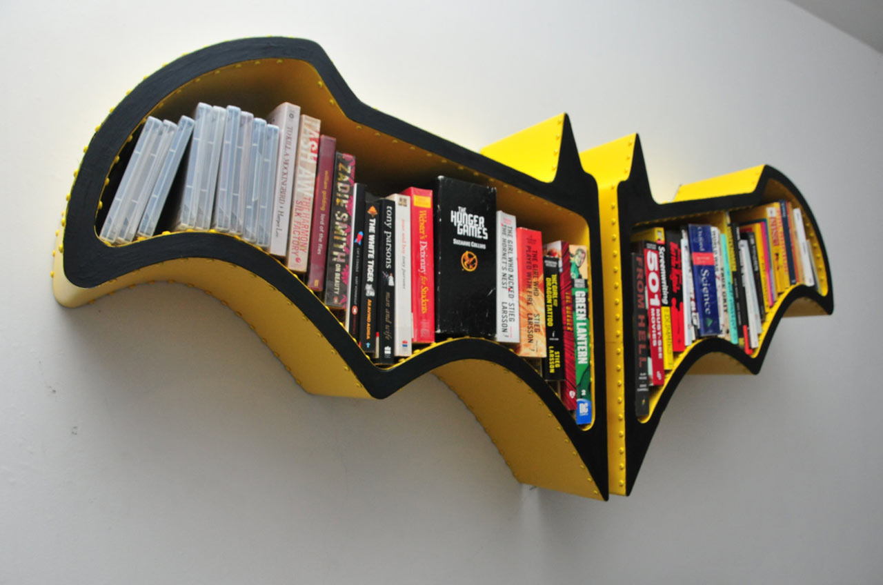 Batman Bat-Shaped Bookshelf