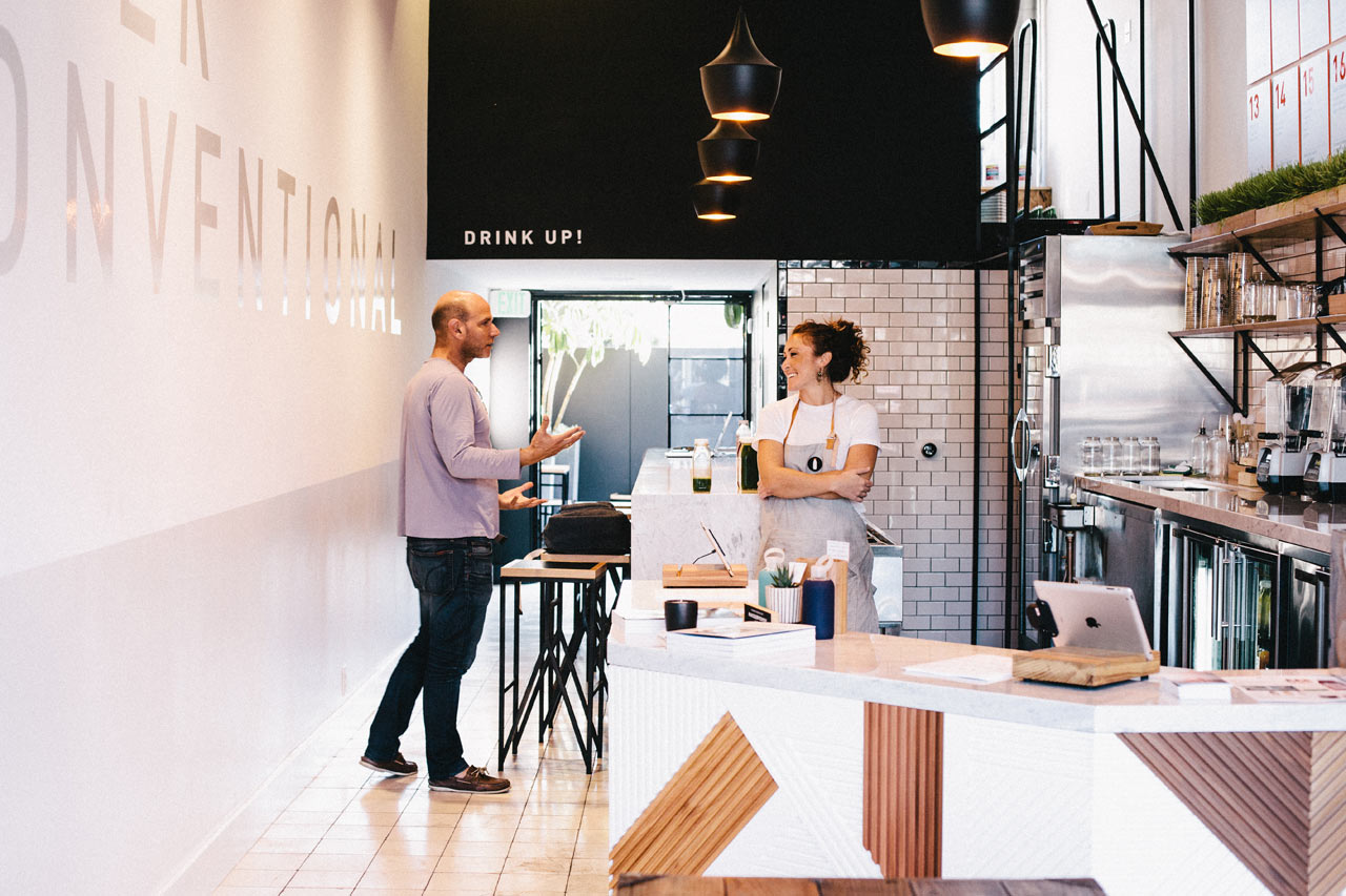 A Modern Juice Bar Designed by Bells & Whistles