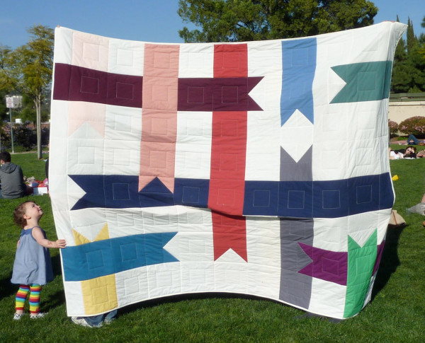 A quilt made by Eliza in 2010