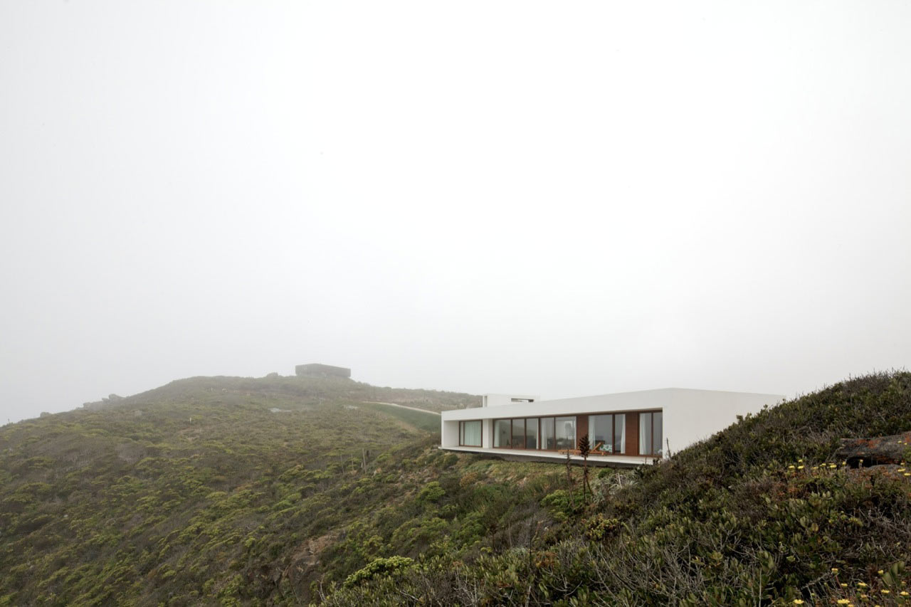 Modern White House On A Cliff With Dramatic Sea Views