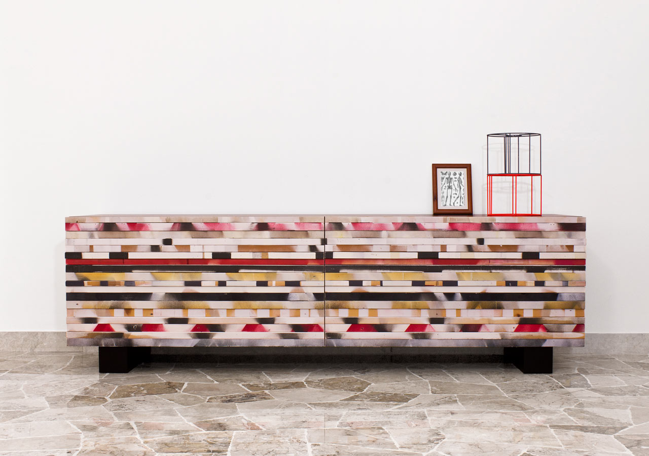 Soninke: A Recycled Wood Buffet by Davide G. Aquini