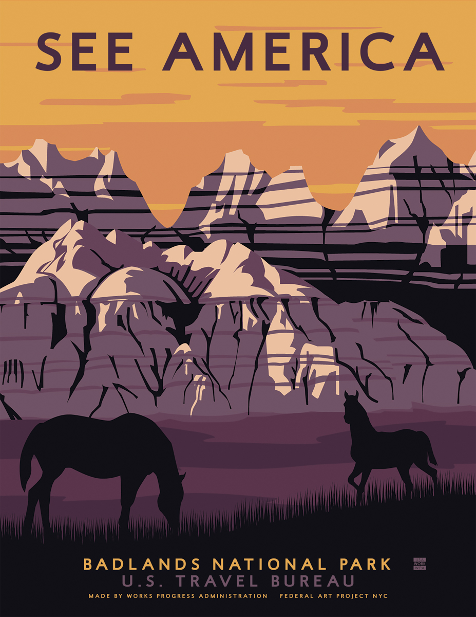 US Travel Posters by Steven Thomas for Print Collection