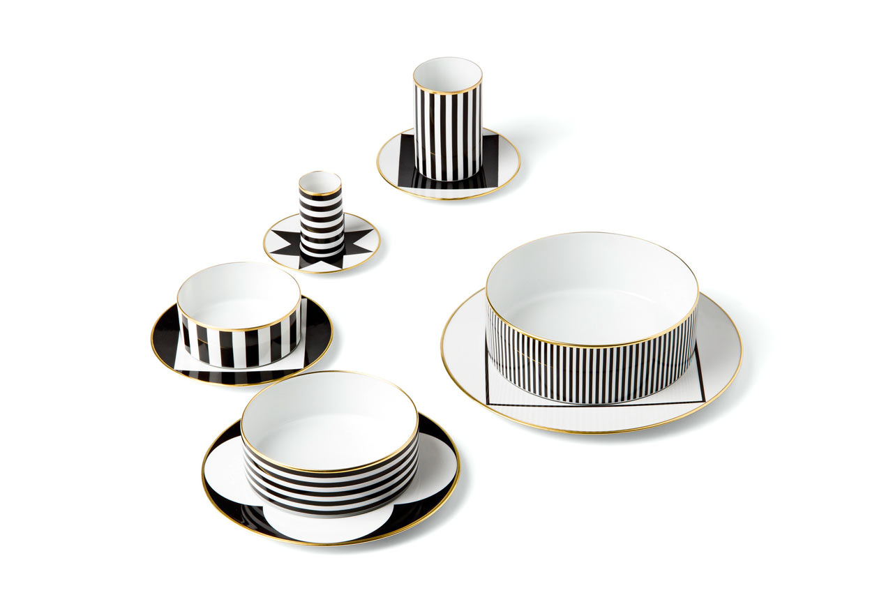 An Opulent & Graphic Dinner Service Collection