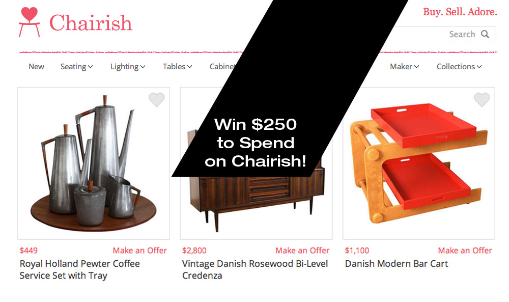 Chairish The Joy + Win a $250 Gift Card!