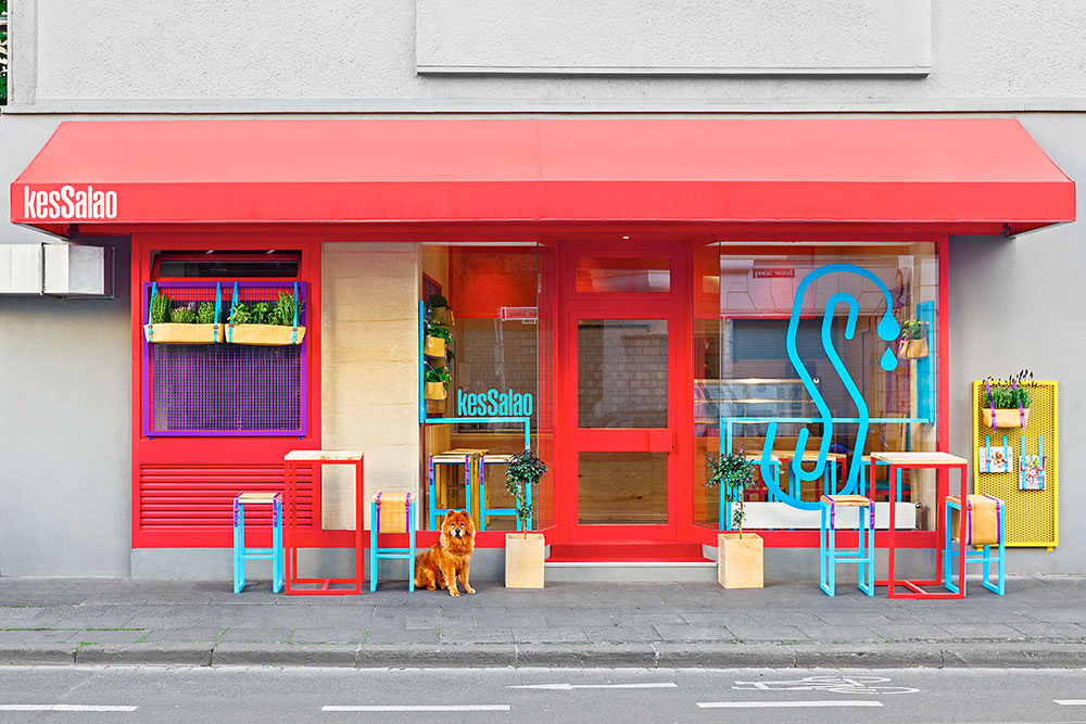 A Bright & Colorful Restaurant with Branding to Match