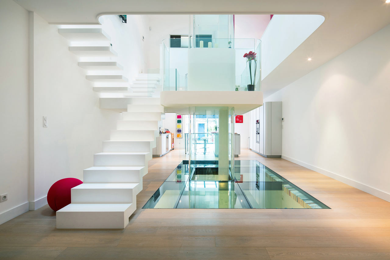 A French House Built Around A Central Atrium Design Milk