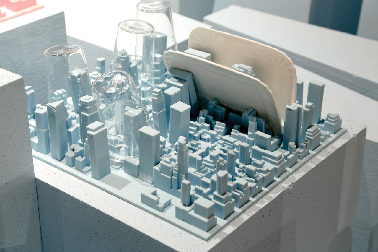 Luca Nichetto Turns NYC into a Flexible Silicone Dish Rack