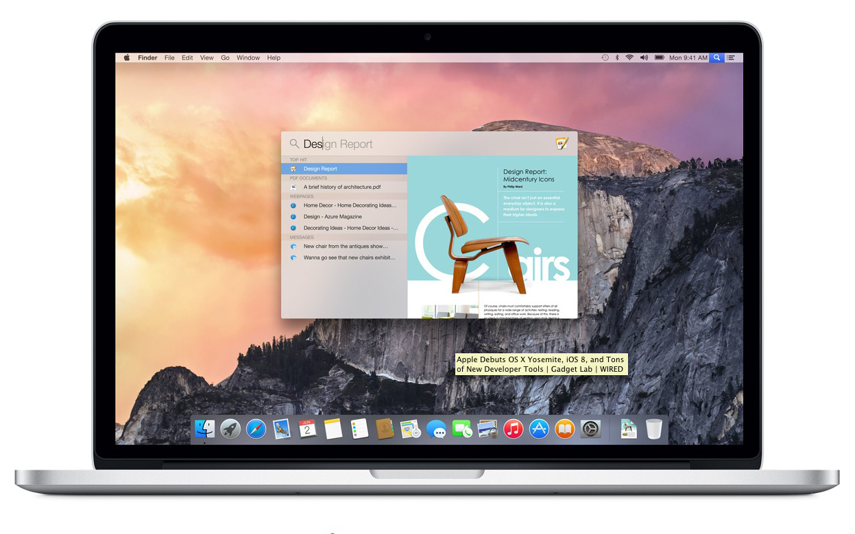 Apple OS X Yosemite Flattens the Desktop UI
