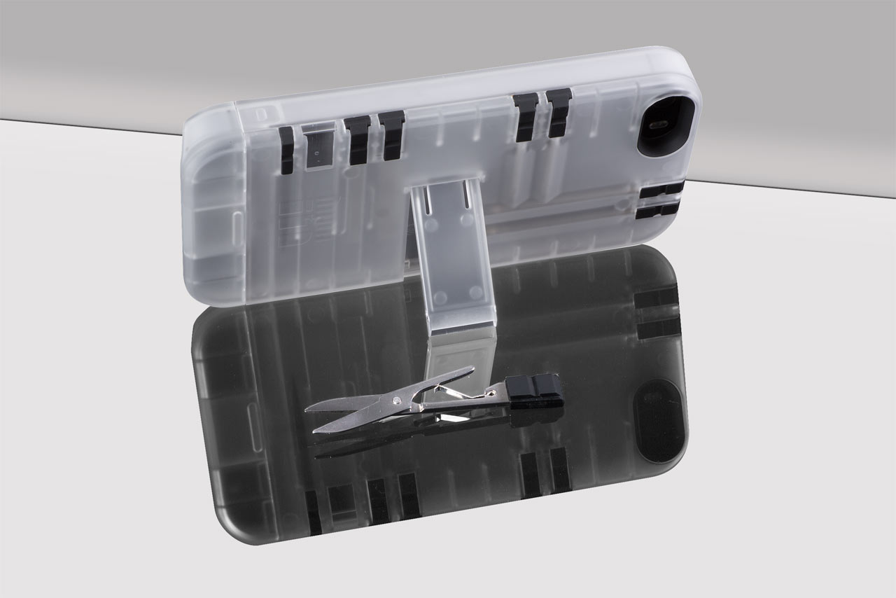IN1CASE Multi-Tool Utility Case for iPhone 5S / 5 - Clear/White