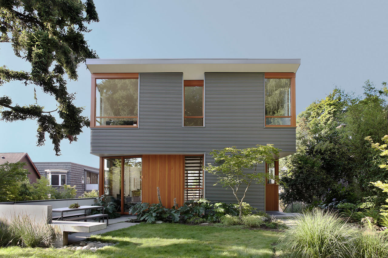 Warm, Modern Home Full of Concrete and Wood Details 