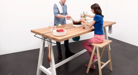 A Multipurpose Table You Can Prep, Cook, and Eat At