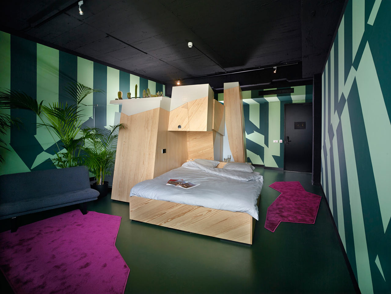 A One-of-a-Kind Hotel Room at Volkshotel Amsterdam