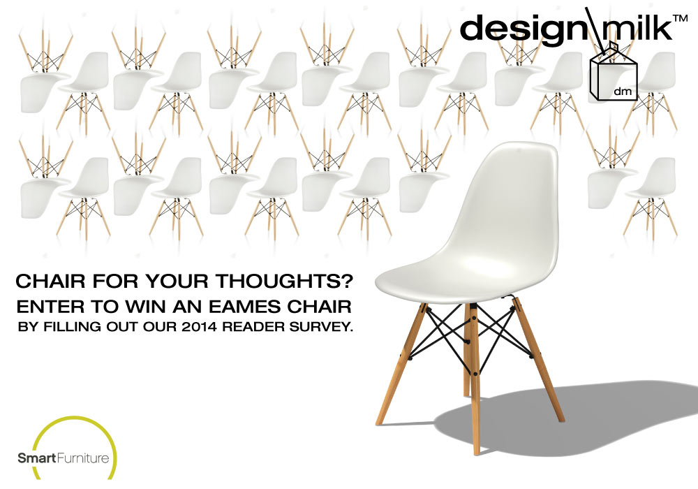 Design Milk 2014 Reader Survey: Enter to Win an Eames Chair from Smart Furniture