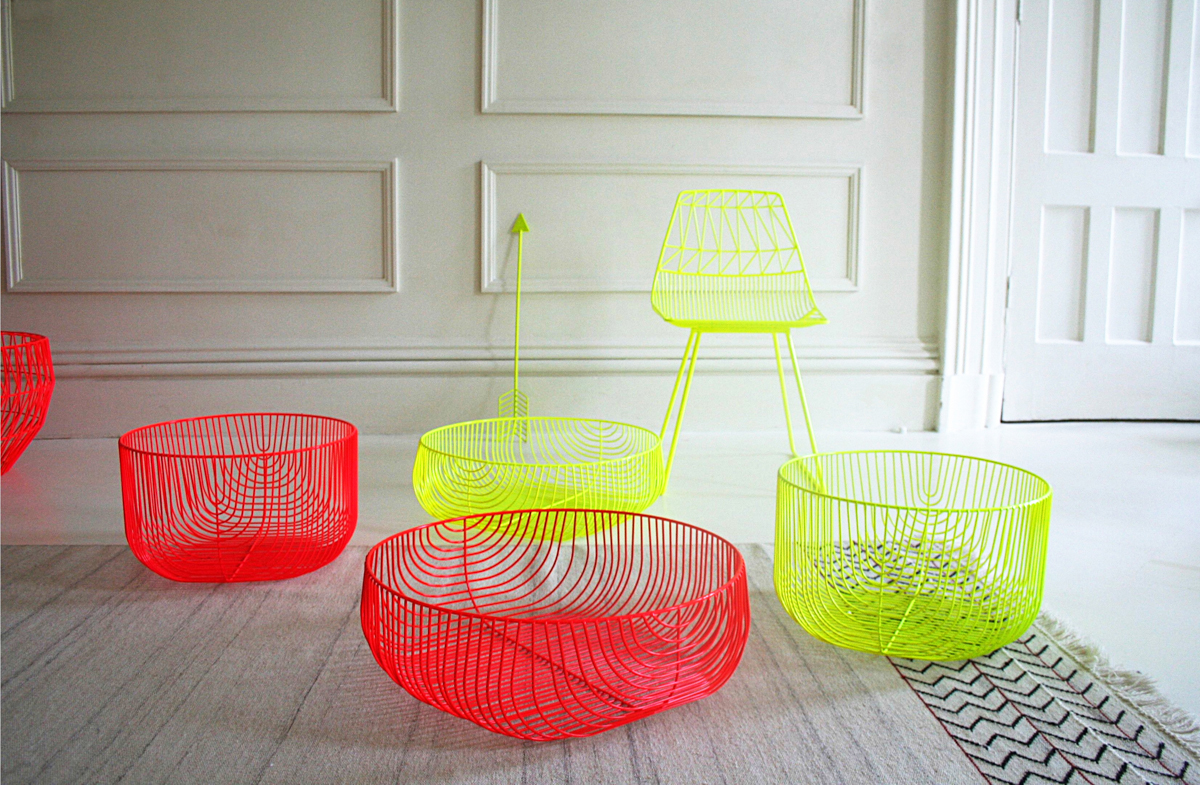 new colorful wire furniture from bend - design milk