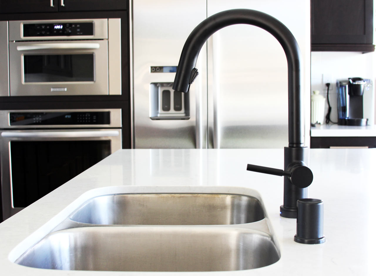 brizo kitchen faucet matte black