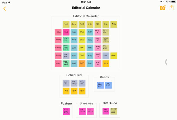 Calendar group with specific posts in their scheduled time slots