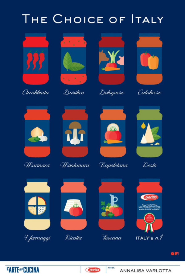 l'arte della cucina poster design contest celebrates barilla sauce in  italian cuisine