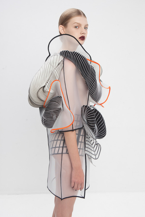 A Line of 3D Printed Clothing Based on Defects
