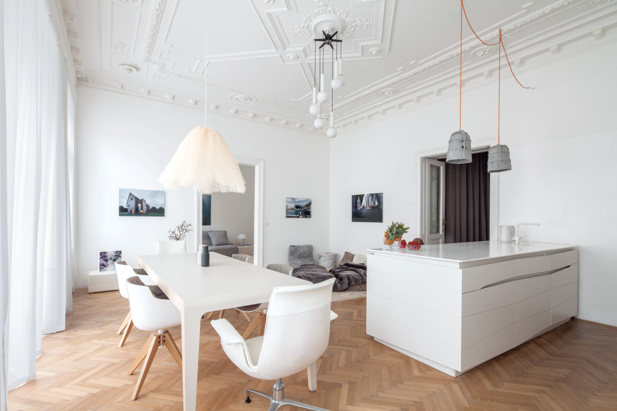 Classic Viennese Apartment Given a Modern Renovation