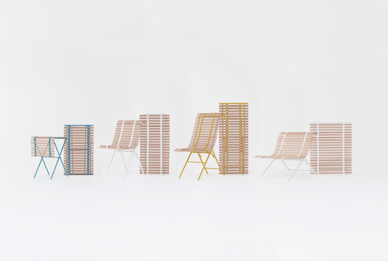 An Outdoor Furniture Collection Inspired by Window Blinds