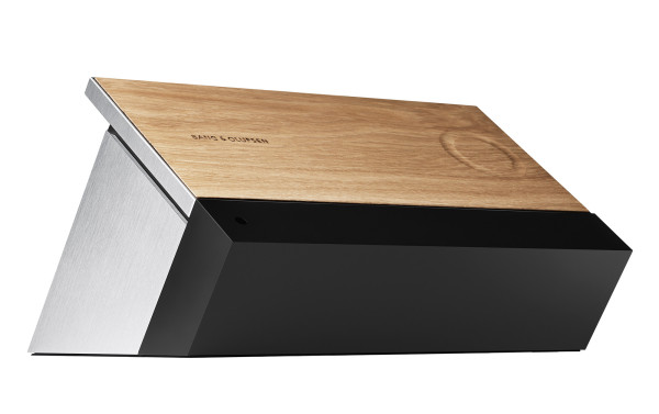 The real wood front of the BeoSound Moment is sourced from local oak trees near Bang & Olufsen's headquarters in Struer, Denmark.