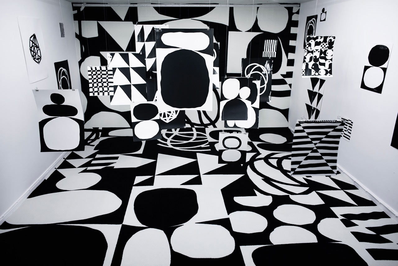 A Bold, Black & White Exhibition in Denmark