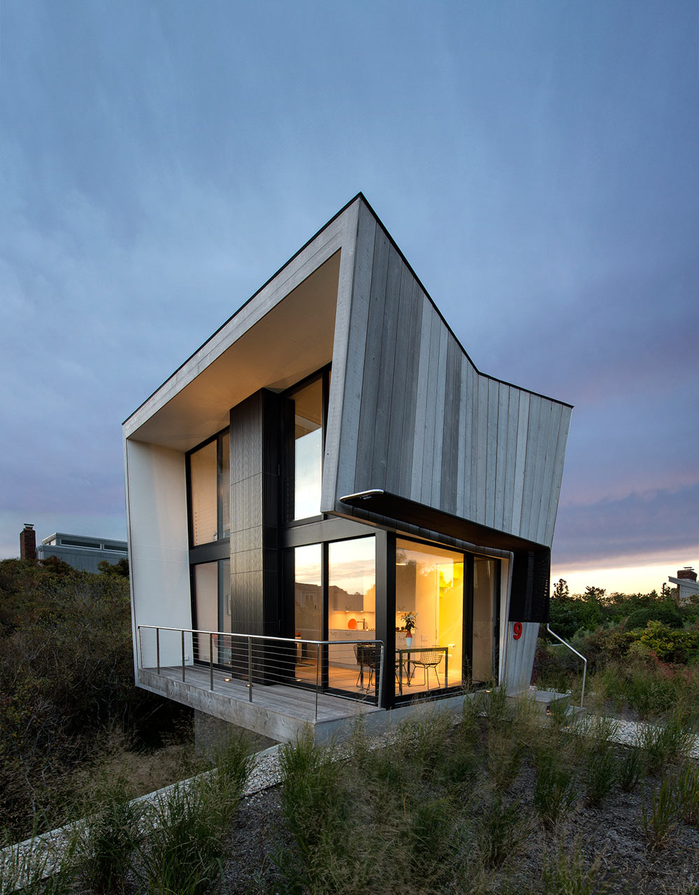 A TwoStory Beach House with a Small Footprint Design Milk