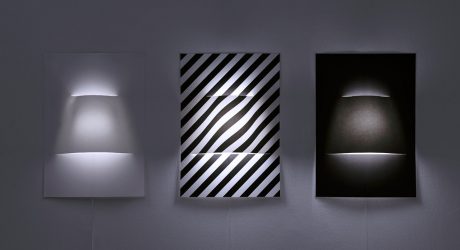 A Wall Lamp Made From a Sheet of Paper