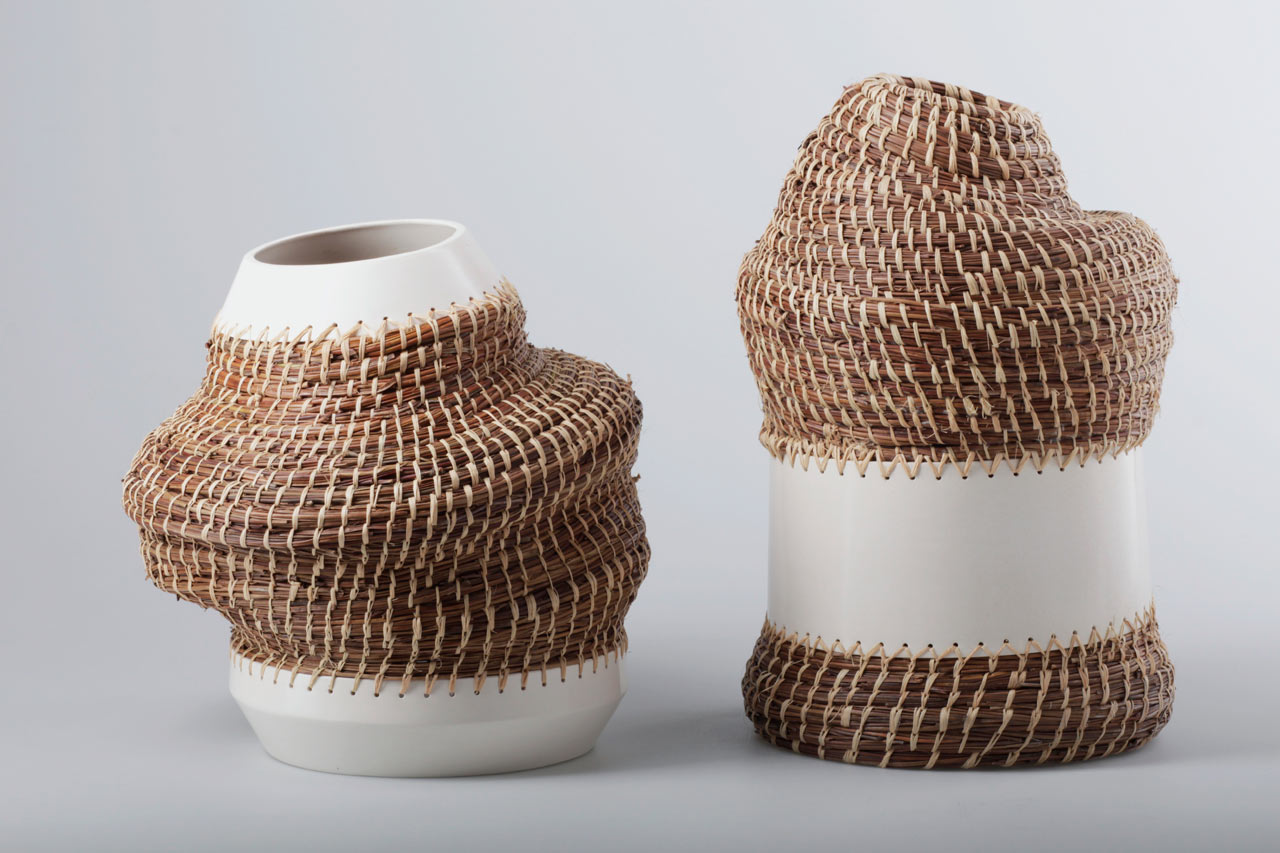 Angolan Basket Weaving Meets Traditional Ceramics