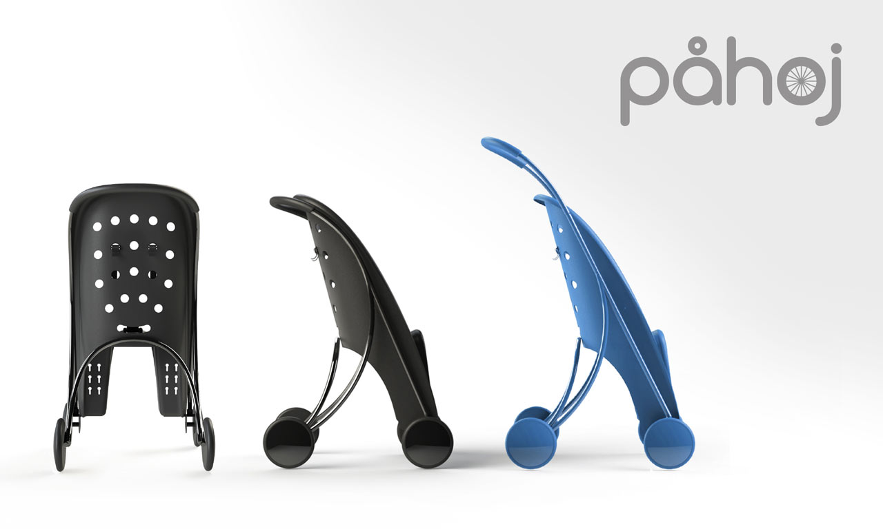 Påhoj is a Bike Seat and Stroller in One
